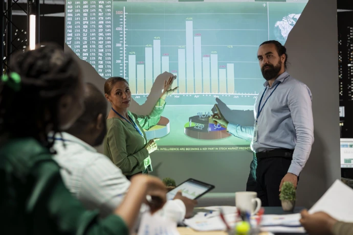 Ilustração representando cases de sucesso realizados pela INTERON.